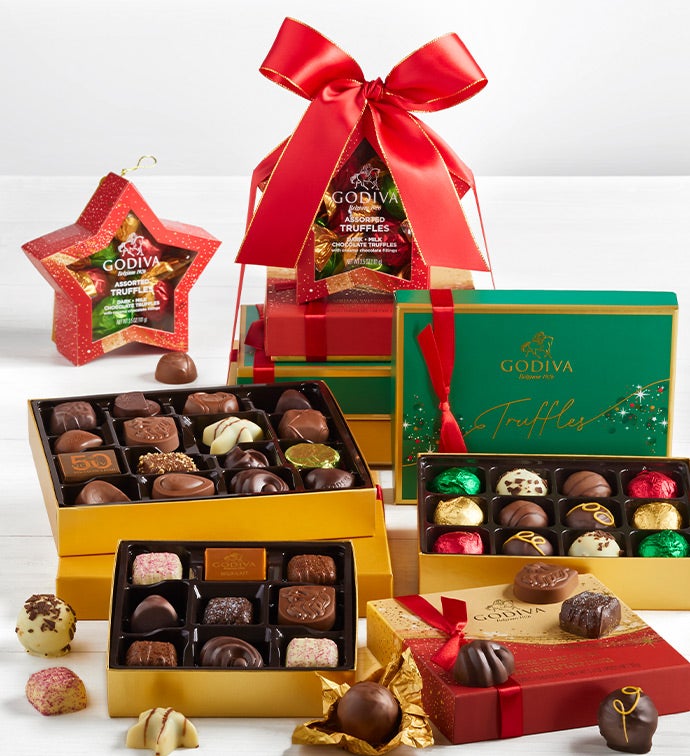 Godiva 2021 Exclusive Holiday Chocolates Tower